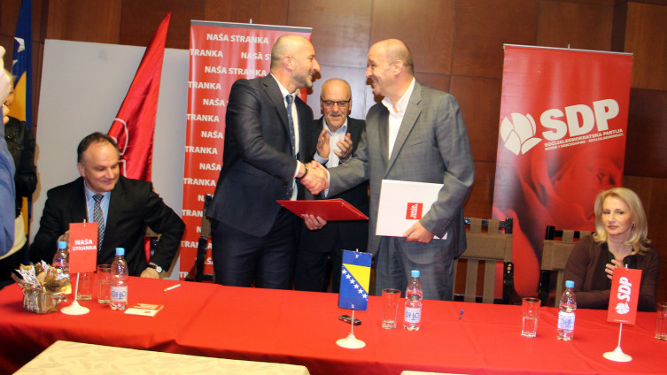 KO SDP-a i Naše stranke potpisali sporazum o saradnji 