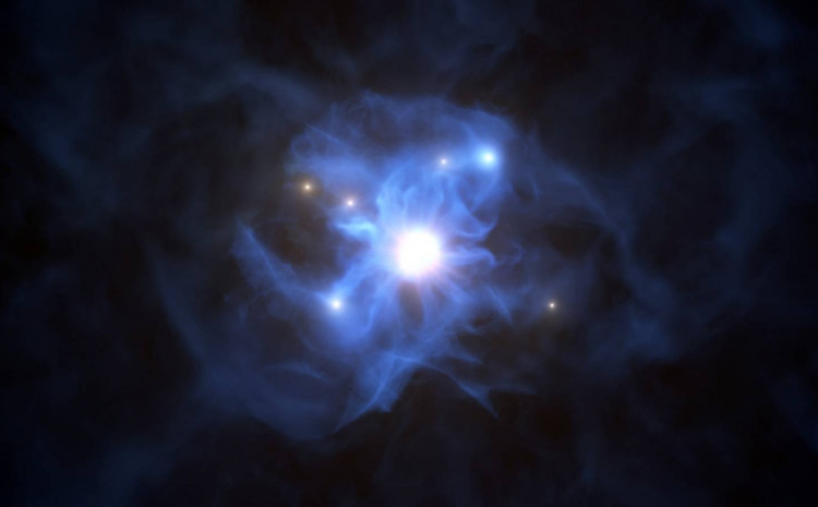Džinovska crna rupa zarobila šest galaksija