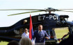 Dodik helikopterom Vlade RS-a obilazi predizborne skupove, Komšić službenim automobilom
